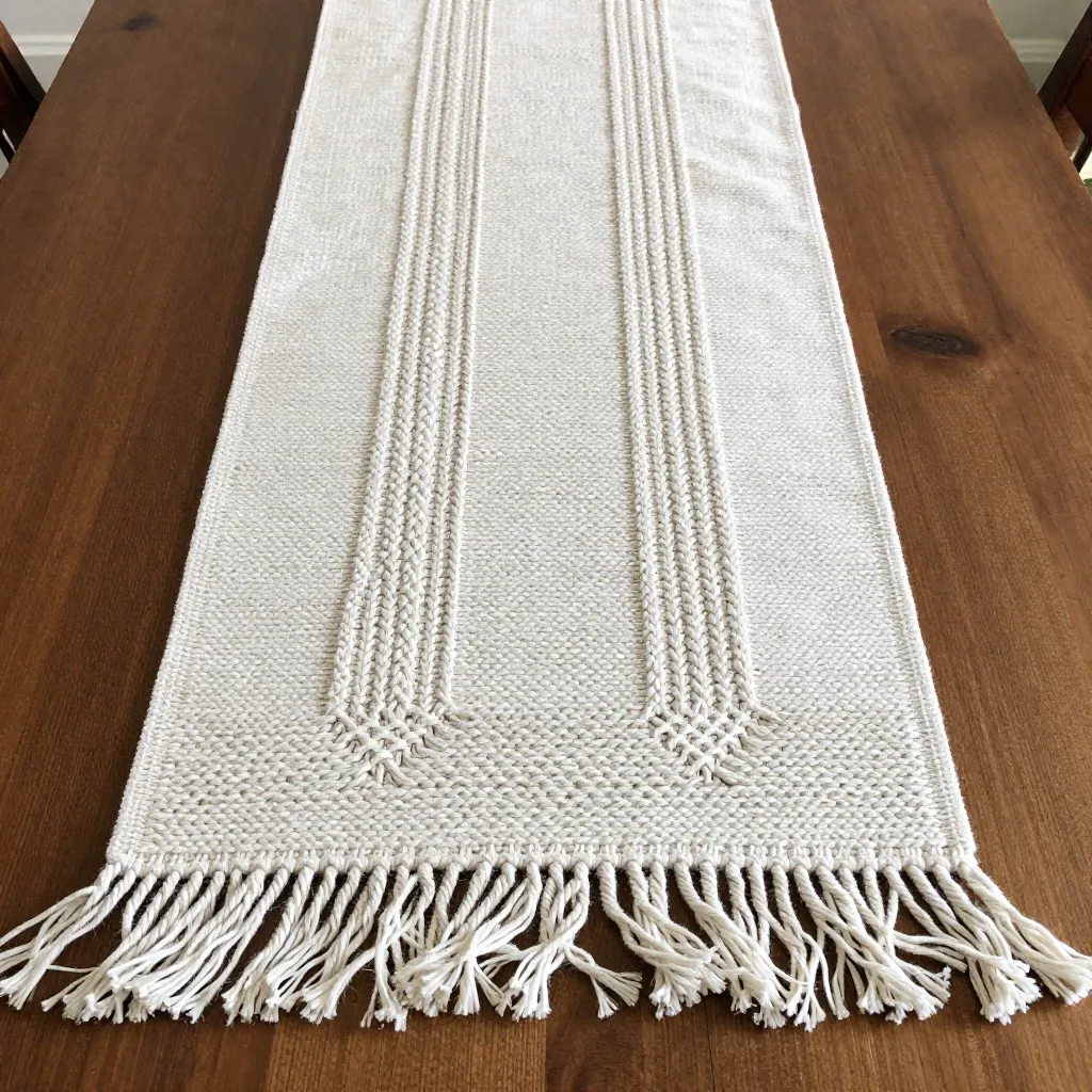 Ferdig makramé installasjon