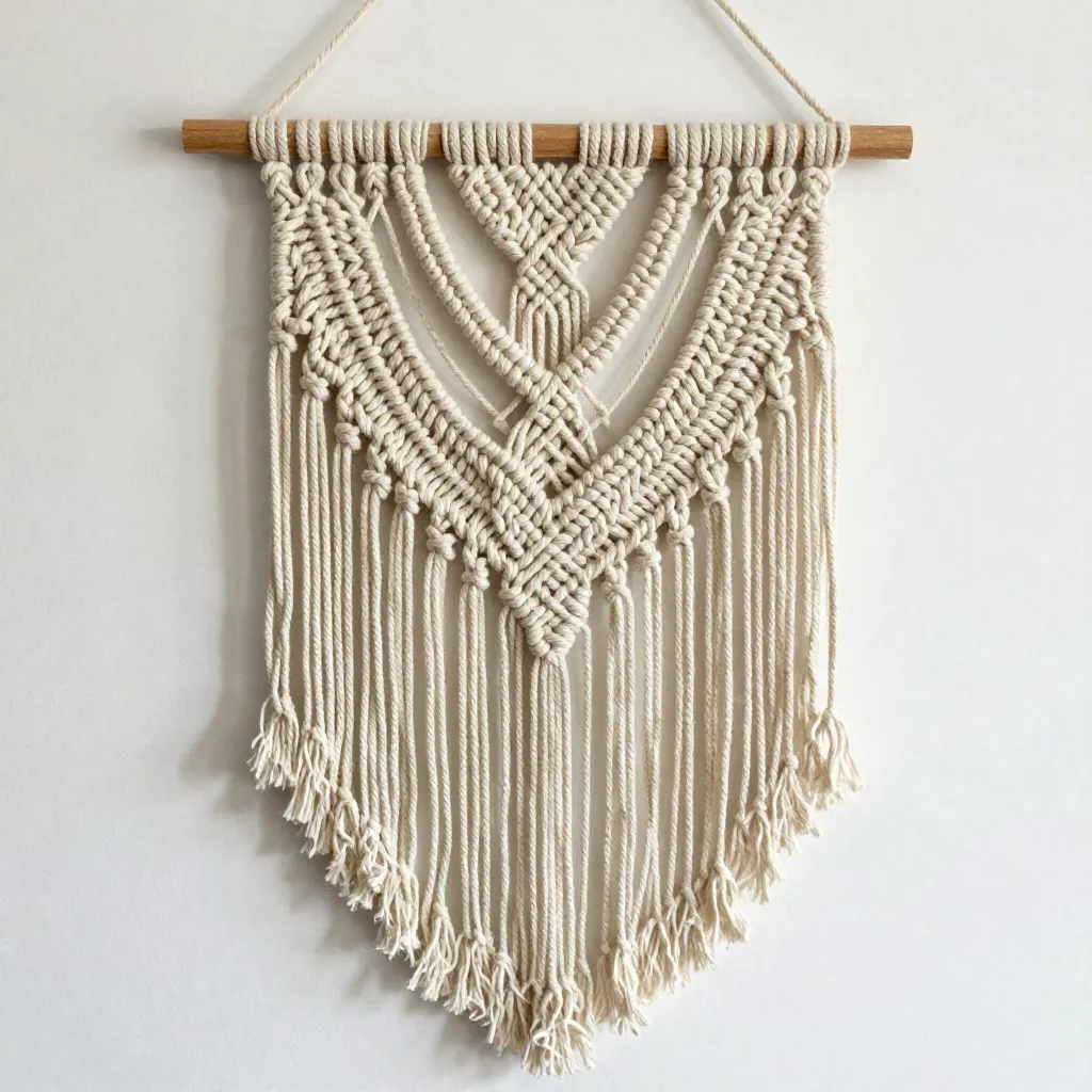 Makramé i naturlig omgivelse